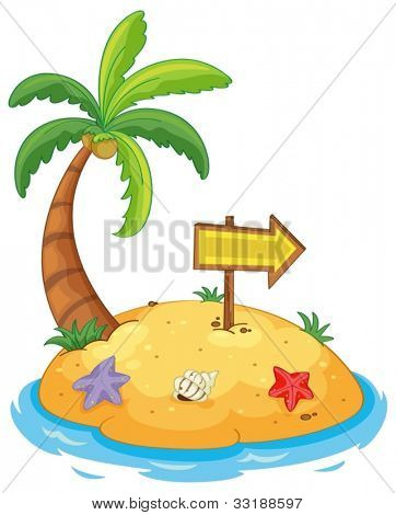 Illustration af et ø-paradis