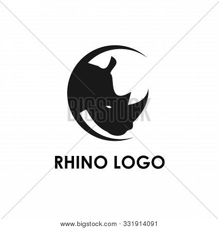 Rhino Logo Template, Design Vector Icon Illustration