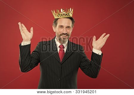 I Am Just Superior. Award And Achievement. Feeling Superiority. Being Superior Human. Man Bearded Gu