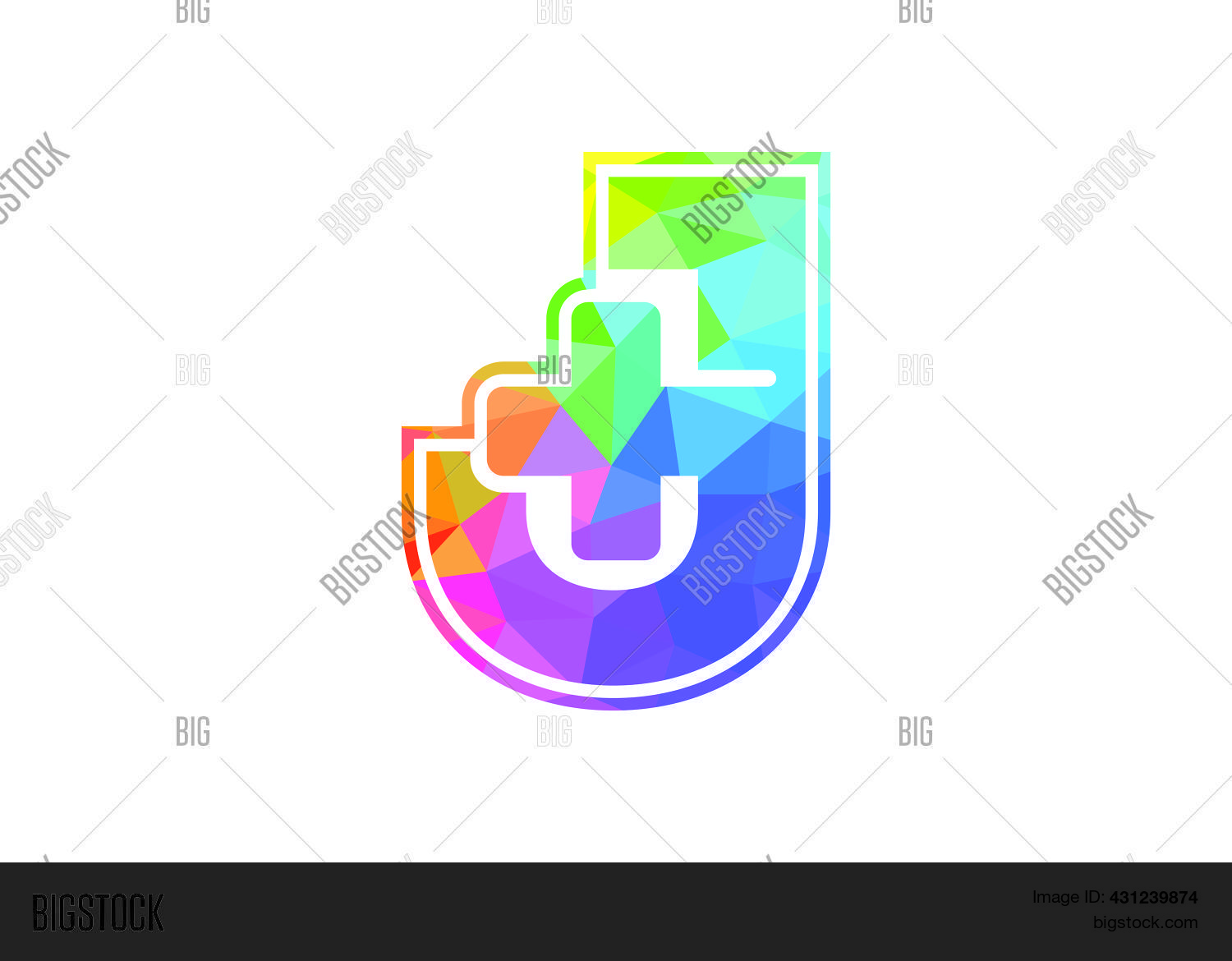 Initial J Monogram Vector & Photo (Free Trial) | Bigstock
