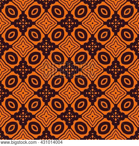 Seamless Background Ornament. Pattern Decorative Design Ready For Print