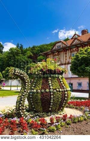 Luhacovice, picturesque spa town in Southern Moravia, Czech Republic