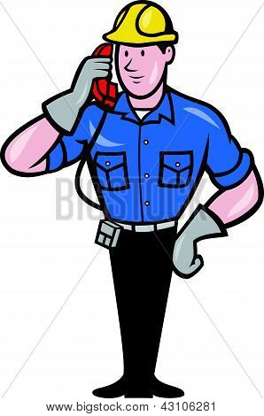 Telefon Reparatøren Lineman arbejdstager telefon