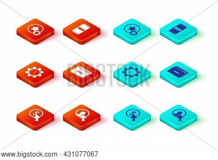 Set Cursor And Coin, User Of Man Business Suit, Time Management, Website Template, Mobile Phone Seo 
