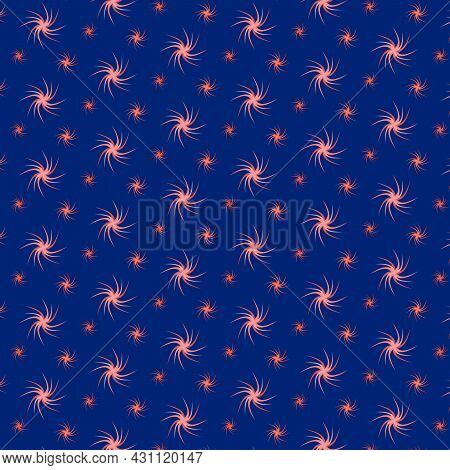 Skewed Different Sizes Star Seamless Pattern With Background Color And Pattern Change Oportunity.