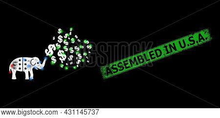 Flare Crossing Mesh Elephant Stimulus Dollars Framework With Flash Nodes, And Green Rectangle Dirty 