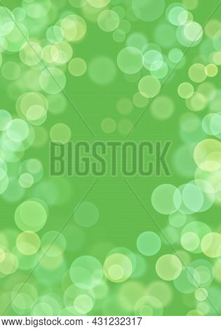 Bokeh Background Blank Green Pastel Vertical Abstract