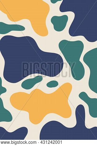 Colored Spots, Blots, With Drops For Background. Creative Background Concept For Posters, Flyers, We