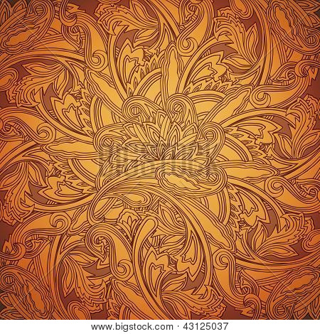Etniske runde Ornament