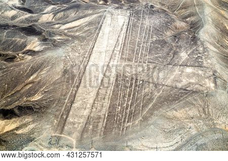 Aerial View Of Palpa Geoglyphs In Peru