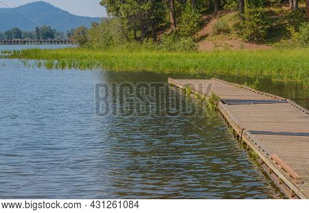 Beautiful Round Lake Near Plummer In Heyburn State Park, Benewah County, Idaho