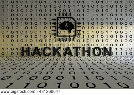 Hackathon Concept Text Sunlight 3d Render Illustration