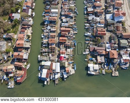 Aerial View Of Chengene Skele - Fishing Village (ribarsko Selishte) Near City Of Burgas, Bulgaria