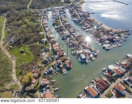 Aerial View Of Chengene Skele - Fishing Village (ribarsko Selishte) Near City Of Burgas, Bulgaria