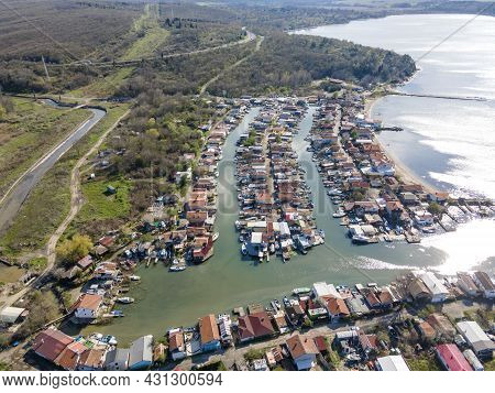 Aerial View Of Chengene Skele - Fishing Village (ribarsko Selishte) Near City Of Burgas, Bulgaria