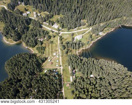 Aerial View Of Golyam Beglik Reservoir, Pazardzhik Region, Bulgaria