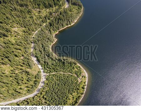 Aerial View Of Golyam Beglik Reservoir, Pazardzhik Region, Bulgaria