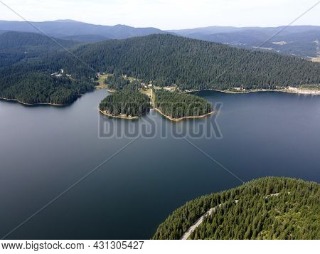 Aerial View Of Golyam Beglik Reservoir, Pazardzhik Region, Bulgaria