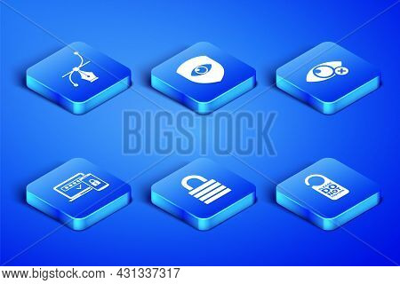 Set Please Do Not Disturb, Bezier Curve, Lock, Two Steps Authentication, Shield And Eye And Invisibl