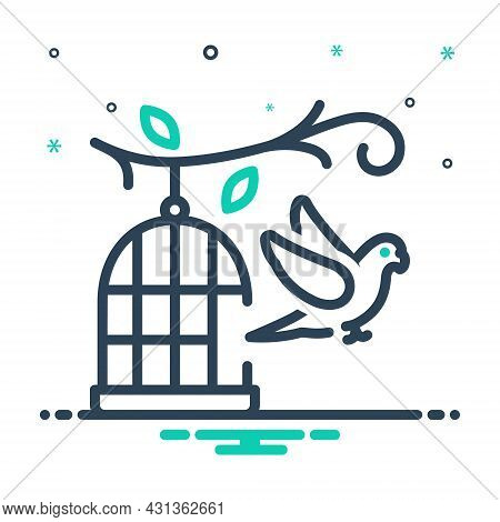 Mix Icon For Parrot-outside-of-cage Parrot Birdcage Hang Pet Feather Outside Birds Freedom Fly Liber