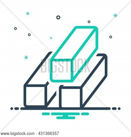Mix Icon For Metal Steel Material Armature Building Construction  Factory Industry Metal-rool