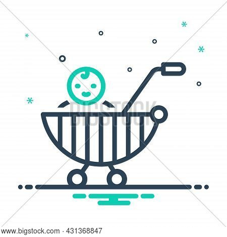 Mix Icon For Child Baby-stroller Pram Cradle Baby Kid Tad Infant Progeny Kiddy Newborn Toddler