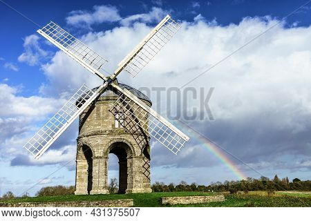 Rainbow In Chesterton Windmill In Warwickshire, Uk