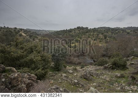 Views Of The Manzanares River Along Its Course Through The Municipality Of Colmenar Viejo, In The Pr
