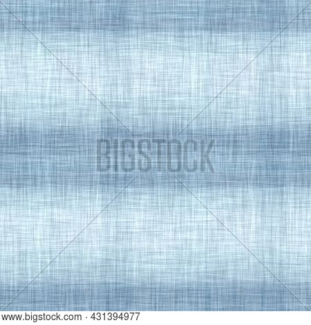 Classic Blue Woven Stripe Masculine Shirt Fabric Texture. Navy Space Dyed Marled Melange Background.