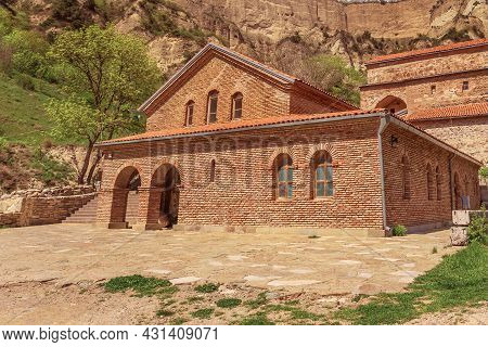 Shio-mgvime Monastery, Medieval Monastic Complex In Limestone Canyon. Georgia