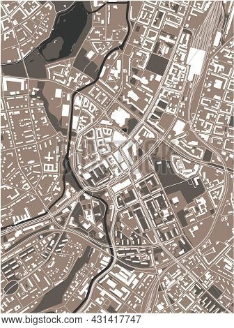 Map Of The City Of Chemnitz, Germany
