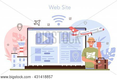 Travel Agency Services Online Service Or Platform. Transfer.