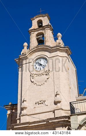 Tour de l'horloge. Massafra. Puglia. Italie.