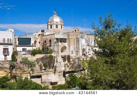 Vue panoramique de Massafra. Puglia. Sud de l'Italie.