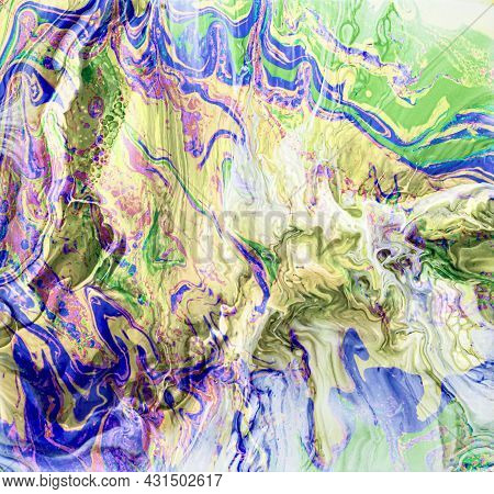 Abstract Background In Fluidart Style For Backgrounds, Banners, Posters, Paintings. Stock Illustrati
