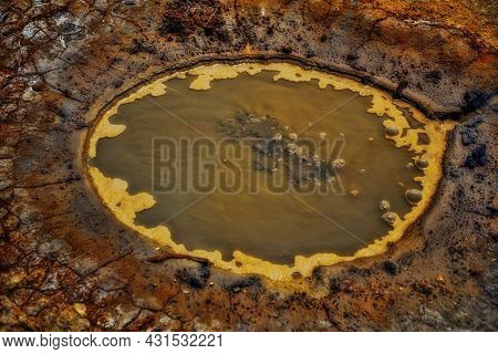 Mud Circles From Mud Volcanoes, Close View