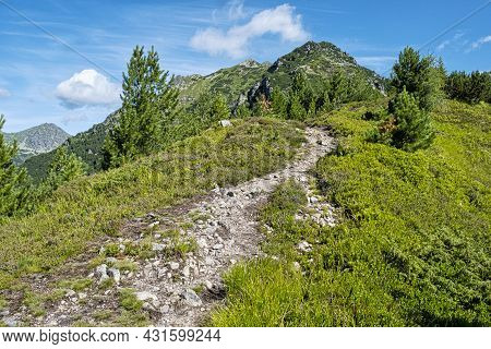 Otrhance Mountain Ridge, Western Tatras Mountains, Slovak Republic. Hiking Theme. Seasonal Natural S