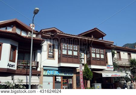 Akyaka - slow city in Turkey.August 1,2021. Mugla,Turkey