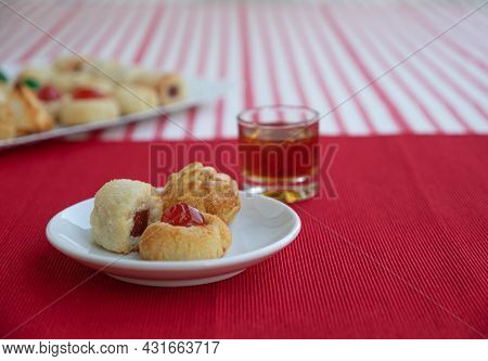 Panellets, A Typical Pastry Of Catalonia, Spain, In All Saints Holiday.