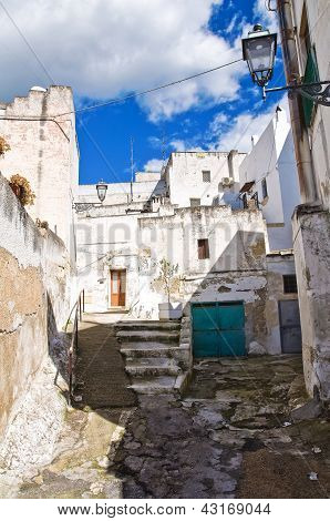 Ruelle. Massafra. Puglia. Italie.