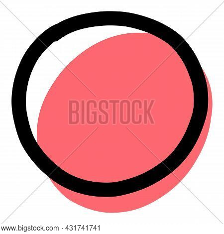 Doodle Circle Icon Outline Hand Drawn Vector. Roung Sketch. Scribble Stroke Pen Circle