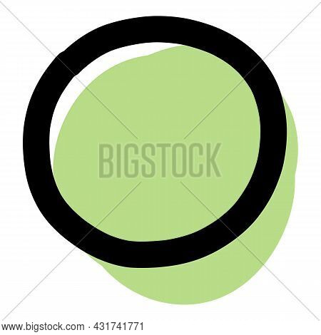 Doodle Circle Icon Outline Hand Drawn Vector. Roung Sketch. Scribble Stroke Pen Circle