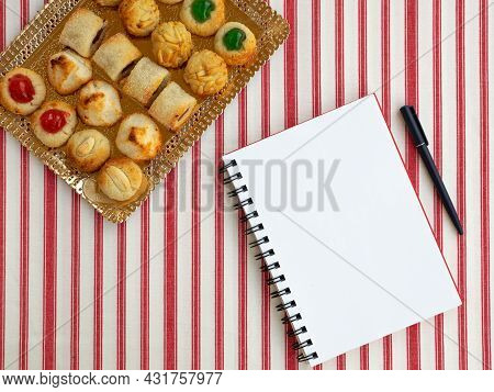 Homemade Sweet Panellets Dessert, A Typical Pastry From Catalonia, Spain, On The All Saints Festival
