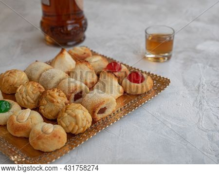 Panellets, A Typical Pastry Of Catalonia, Spain, In All Saints Holiday.