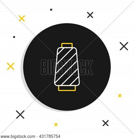 Weaving Thread Line Icon Line Sewing Thread On Vector & Photo (Free Trial) | Bigstock