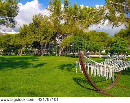 Beldibi, Kemer, Antalya, Turkey - May 11, 2021: The Territory Of The Rixos Beldibi Hotel