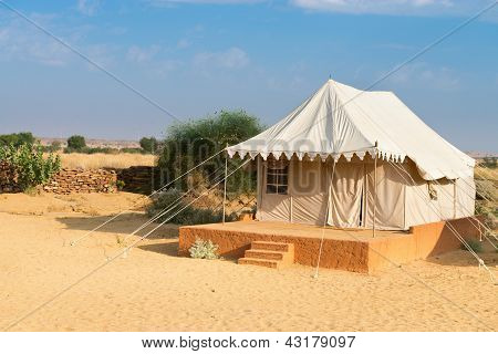 Camping Site Hotel In een woestijn tent
