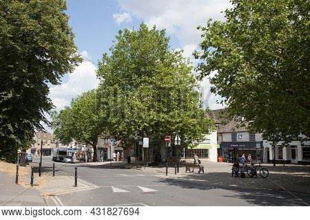 Views Of Market Square In Witney, Oxfordshire In The Uk, Taken 19th July 2021