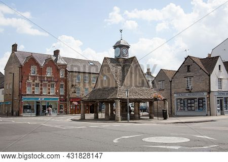 Views Of The Witney Clock Tower And Witney Town Council Buildings At Buttercross In Witney, Oxfordsh