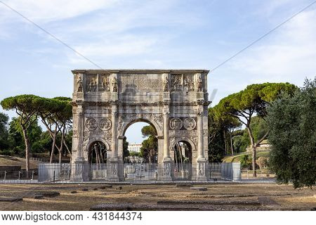 Arch Of Constantine In Rome,  Translation Of The Full Registration : 